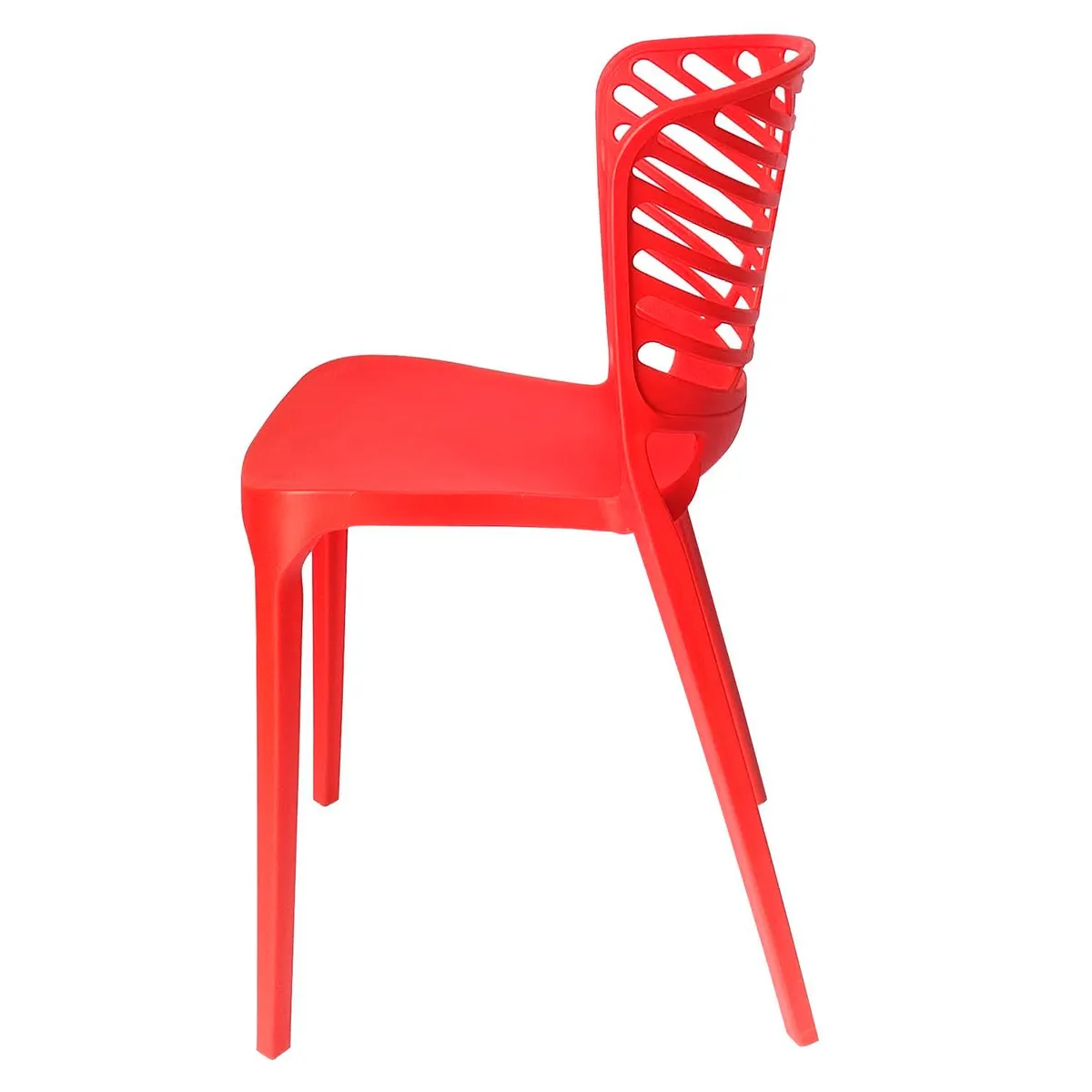 ARKIMUEBLES - Silla de polipropileno modelo Florence rojo - set x 2 sillas