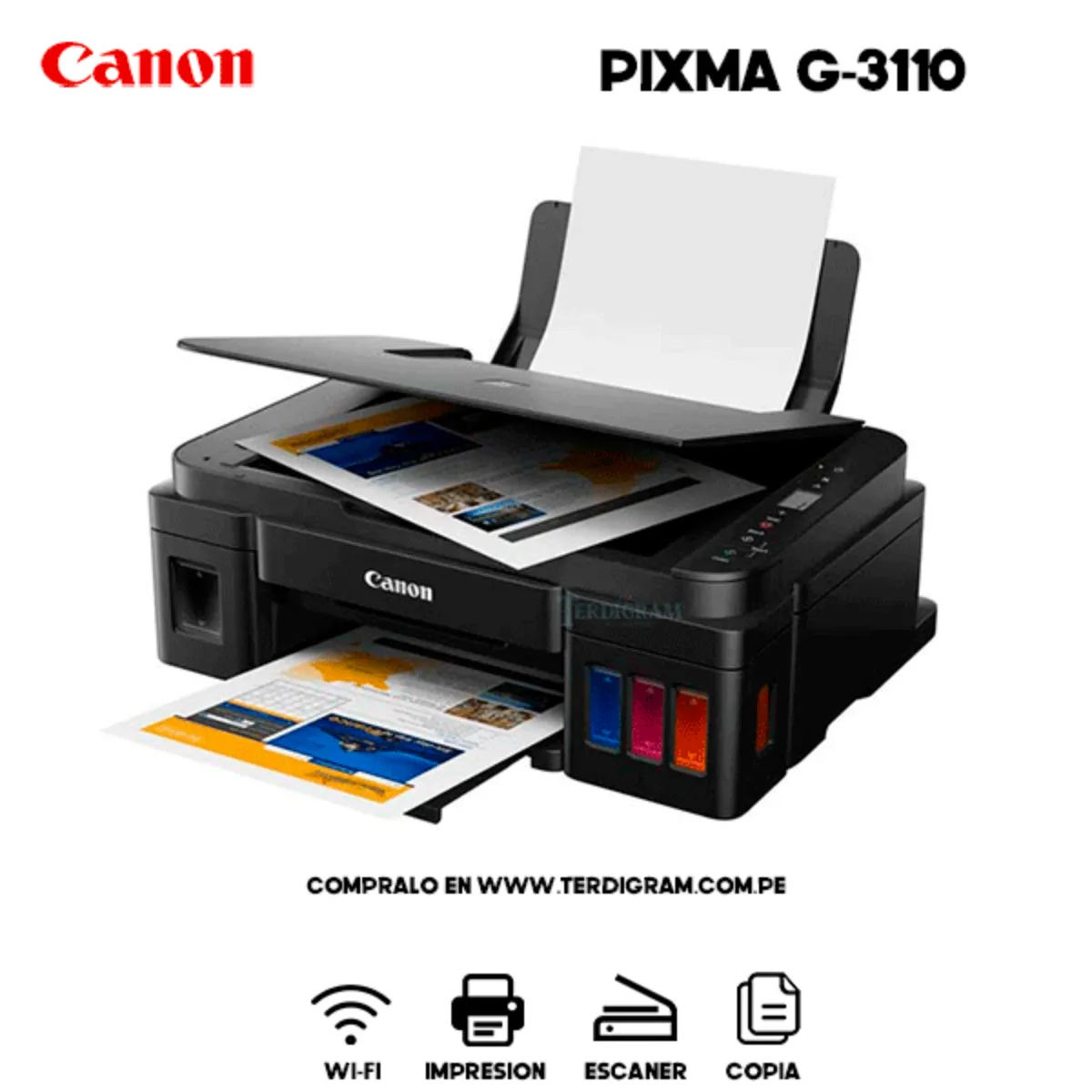 CANON - Impresora Multifuncional Canon PIXMA G3170
