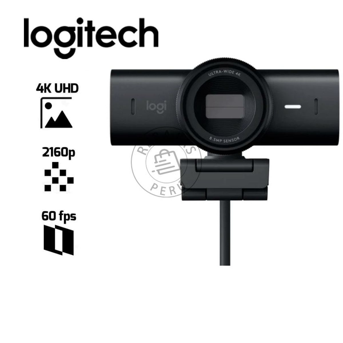 LOGITECH - Logitech MX Brio 705 4K Ultra HD Webcam  Cámara Profesional USB-C
