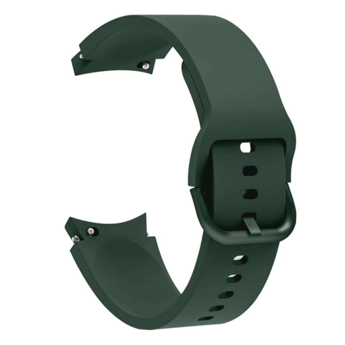 GENERICO - Correa Silicona Liso Para Galaxy Watch 7-6-5-4 Fe VERDE