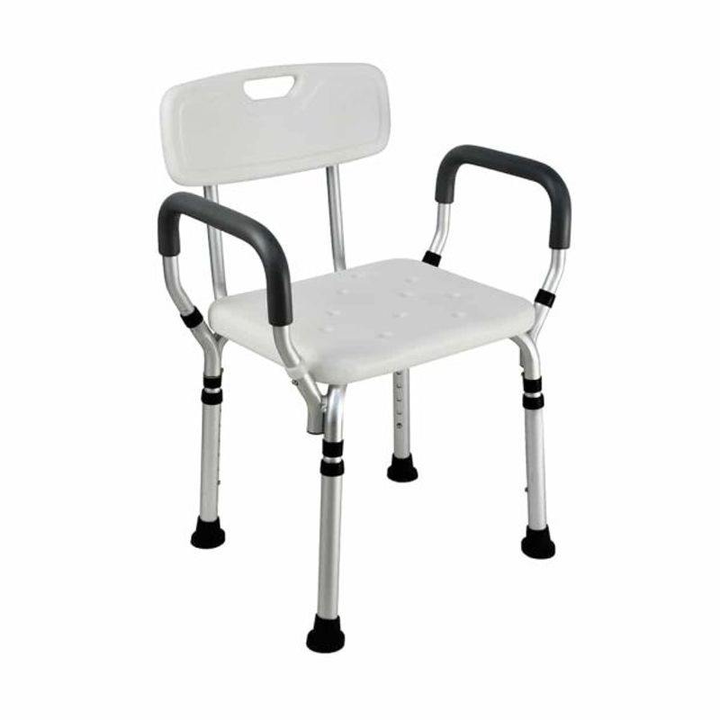 GENERICO - Silla Para Ducha Con doble Apoyo 3 en 1