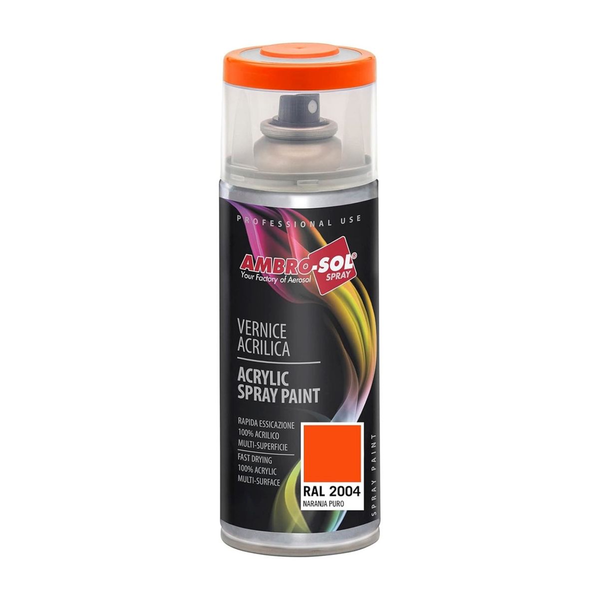 Pintura Aerosol RAL 2004 400ML Naranja Puro, marca AMBROSOL - Foto Principal