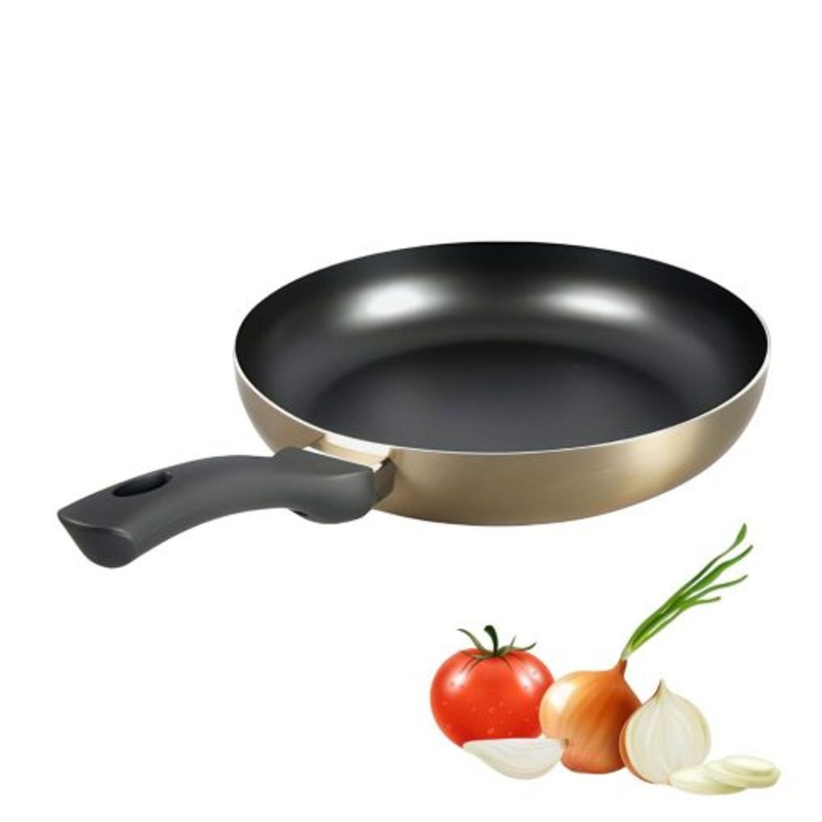 OSTER - Sartén Oster Antiadherente 24CM HERSCHER Gold 136805 01