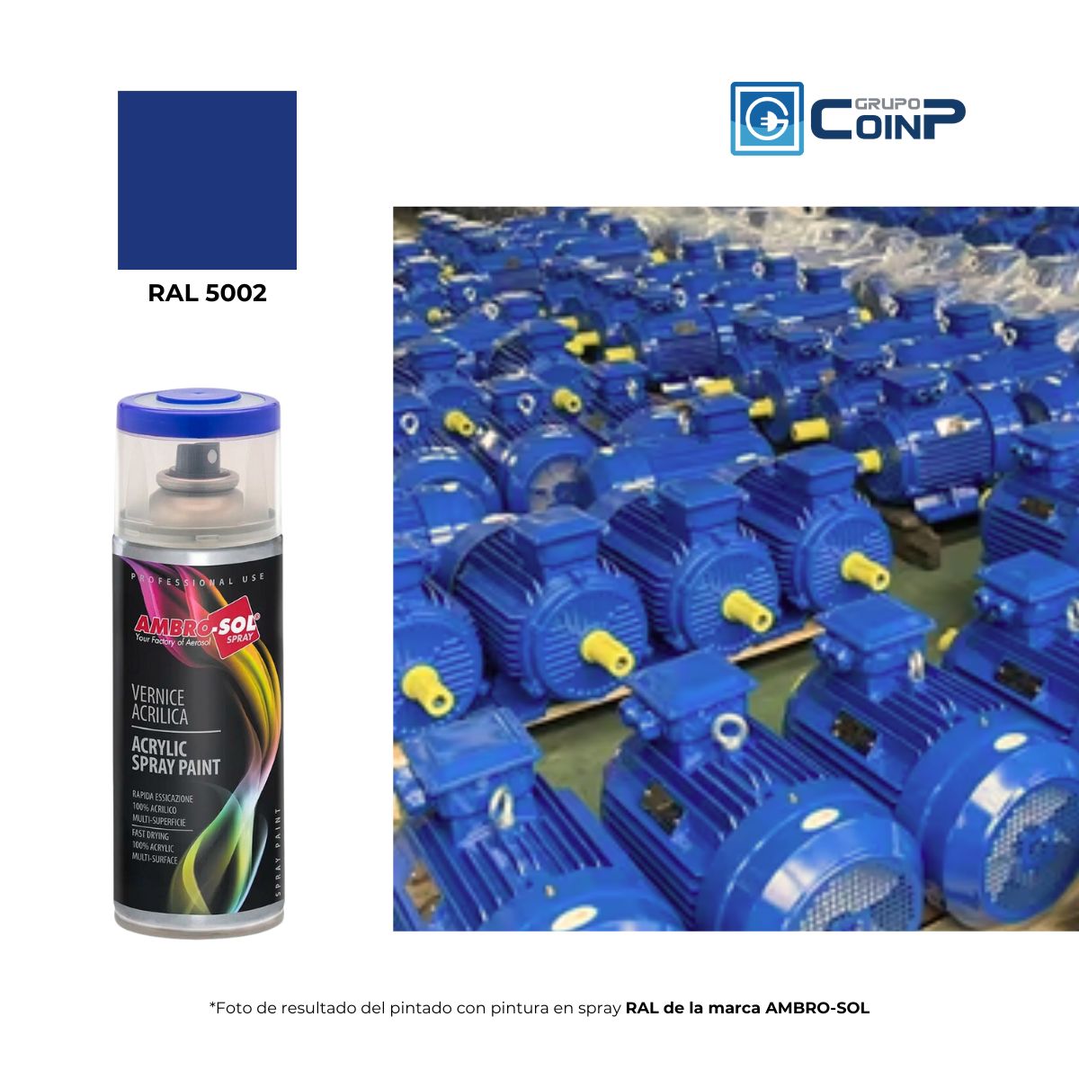 AMBROSOL - Pintura Aerosol RAL 5002 400ML Azul Ultramar