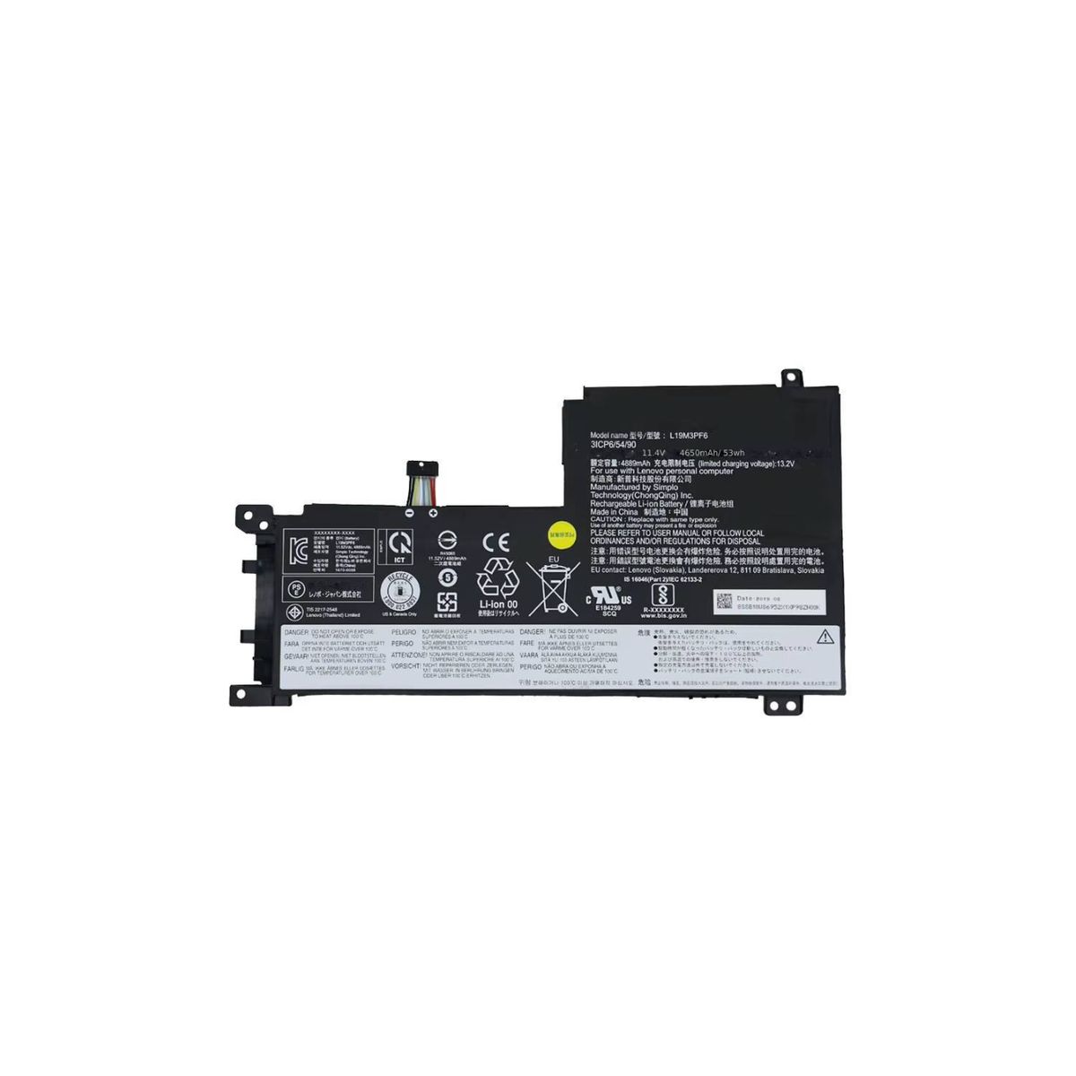 OEM - Batería para Laptop lenovo L19M3PF6  Ideapad 5-15IIL05.  5-15ARE05