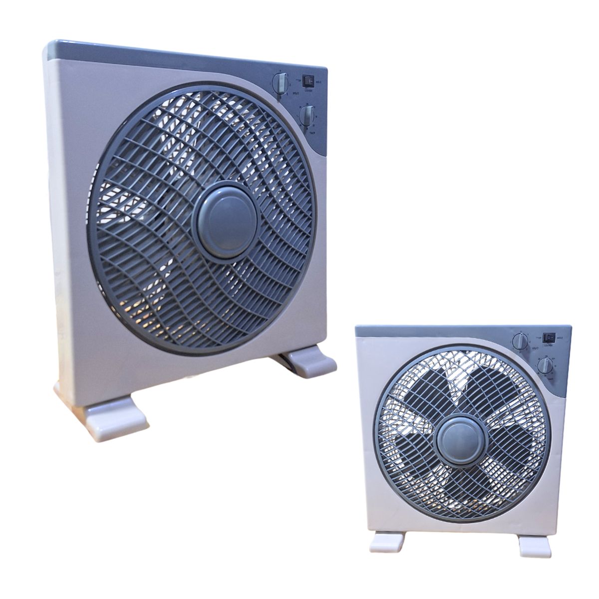 EVERBEST - Ventilador Cuadrado de Mesa 12 Pulgadas 3 Velocidades con Timer