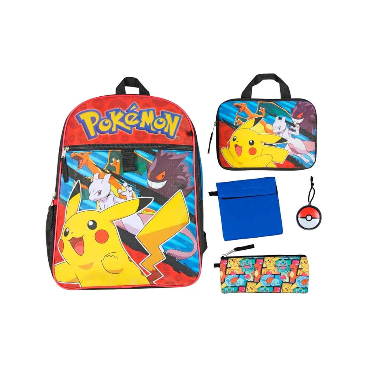 POKEMON - Pokemon Mochila Pikachu Gengar Charizard Set Bioworld