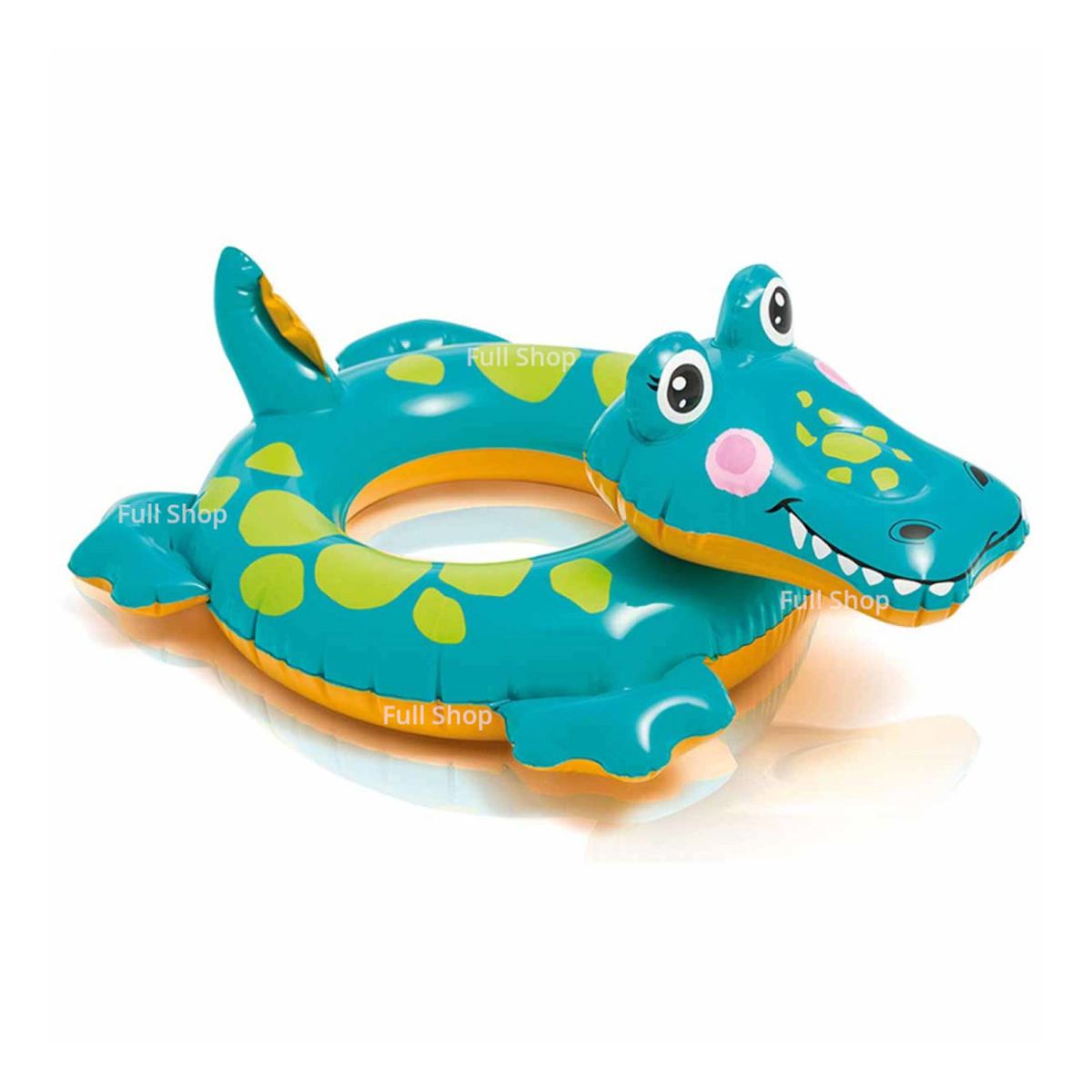 INTEX - Flotador inflable para niños de 3 a 6 años - Cocodrilo