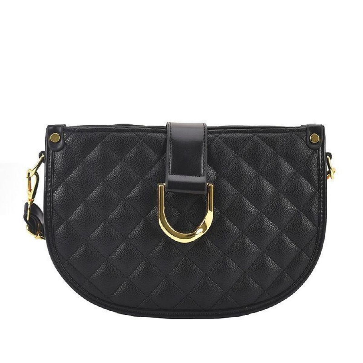 SIIHENRRY - Siihenrry - Bolso de Cuero Vegano Mate DJB-0123-BK Negro