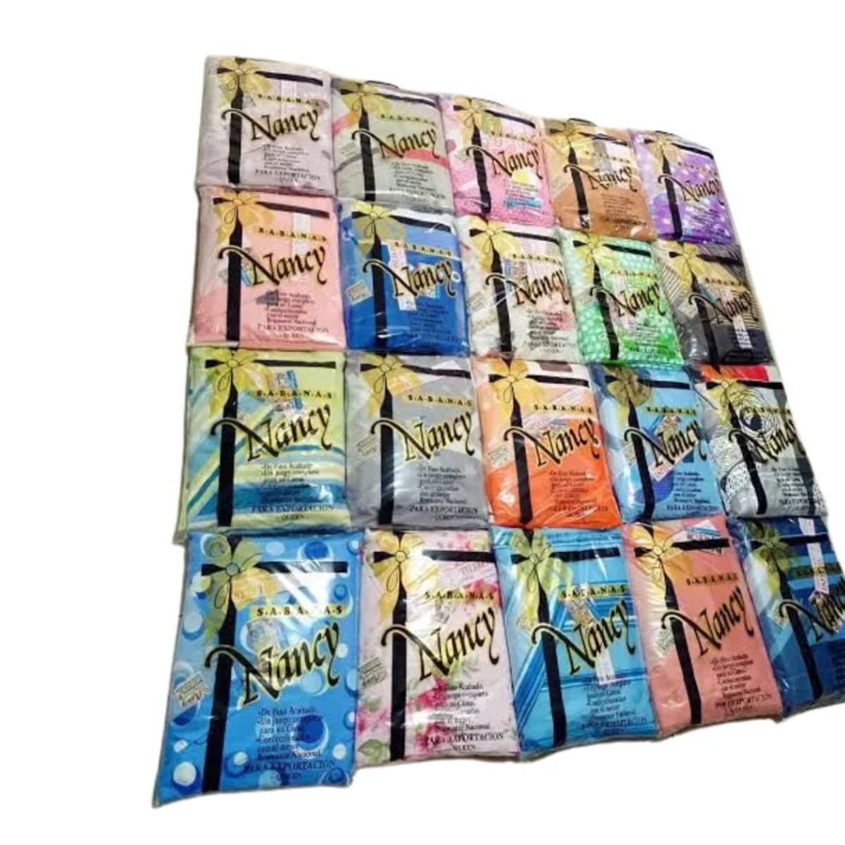 GENERICO - Sábanas Nancy 100% Algodón 1 Plaza Y Media Mujer