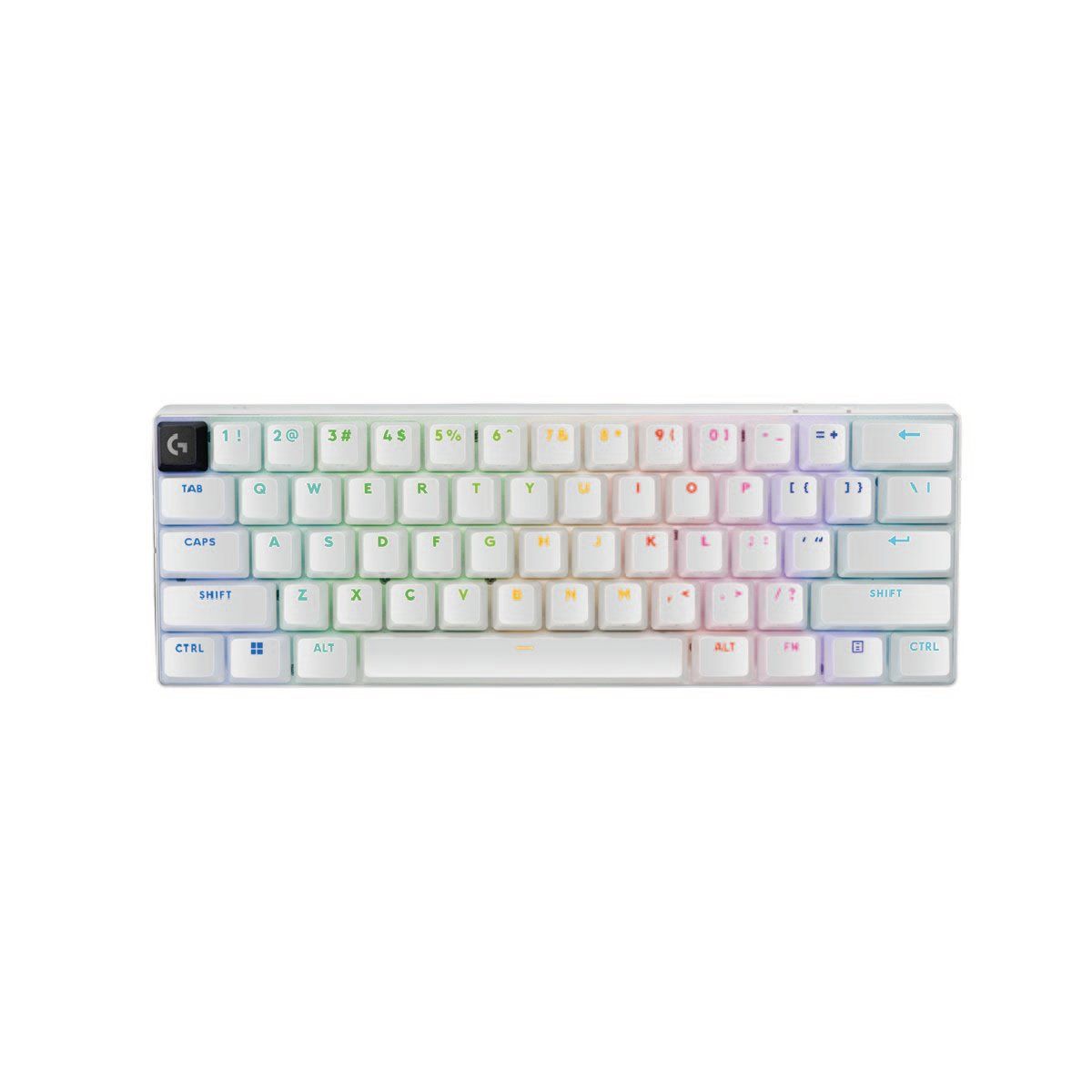 LOGITECH - Teclado Logitech Pro X 60 Lightspeed BT/Óptico RGB Blanco (920-011921)
