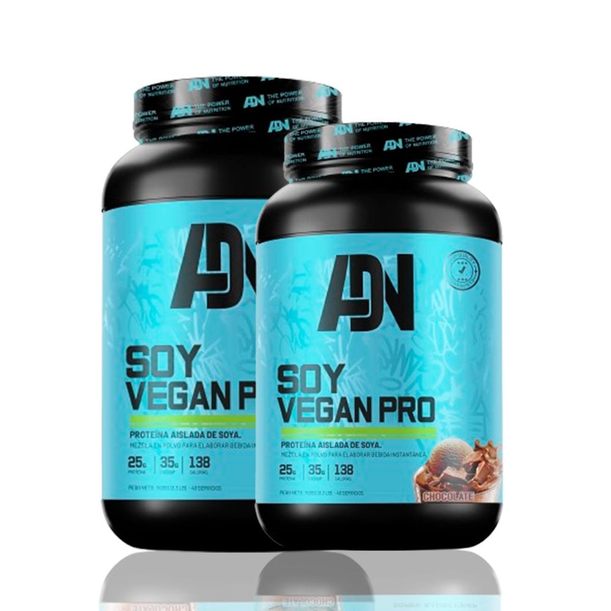 ADN - Soy Vegan 1.5 kg Chocolate + Soy Vegan 1.5 kg Chocolate