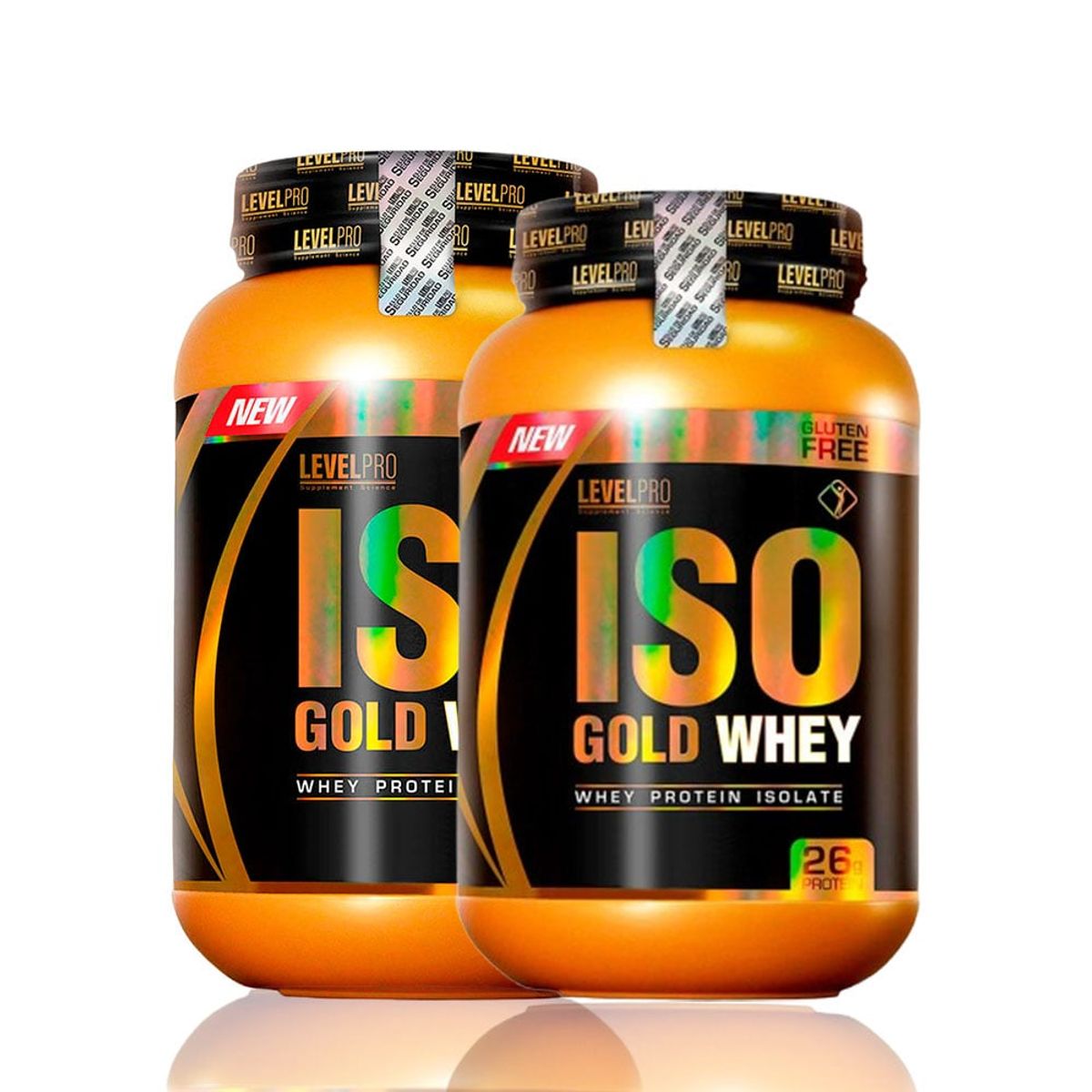 LEVEL PRO - Iso Gold Whey de 1kg Vainilla Pack X2