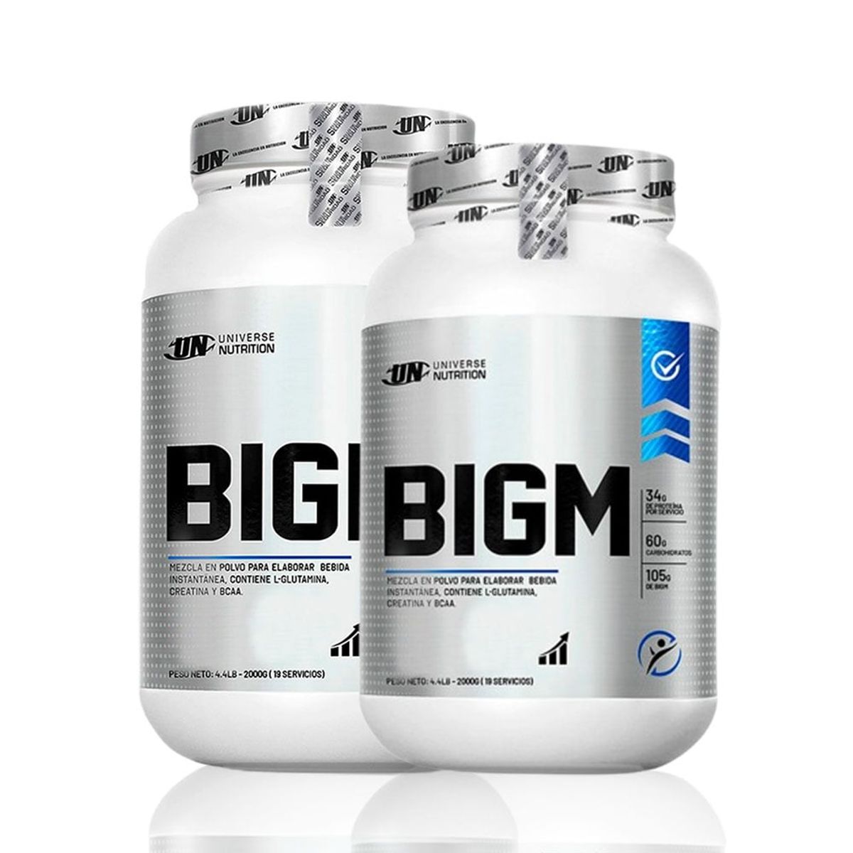 UNIVERSE NUTRITION - Proteína UN Bigm 2 kg Vainilla Pack X2