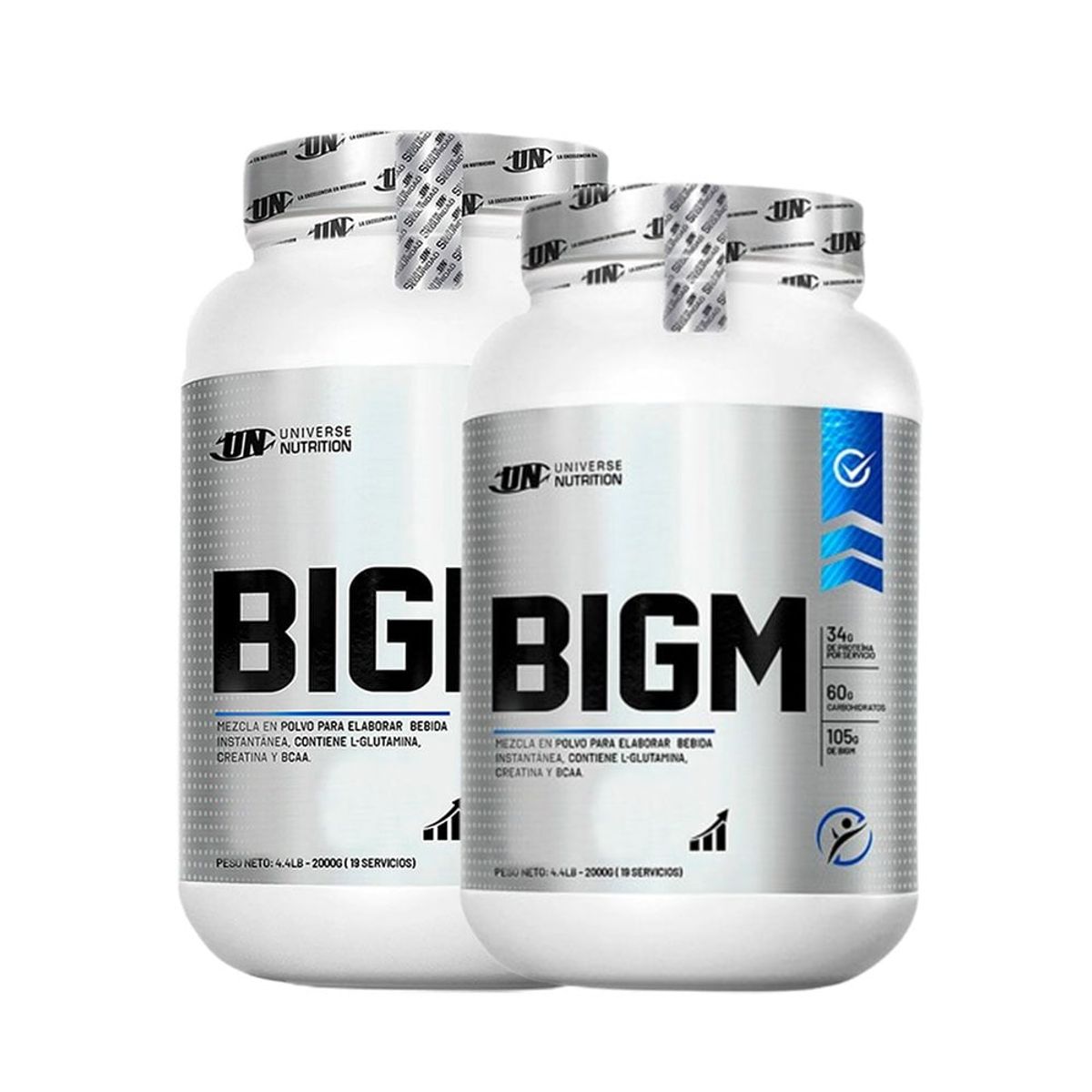 UNIVERSE NUTRITION - Proteína UN Bigm 2 kg Vainilla Pack X2