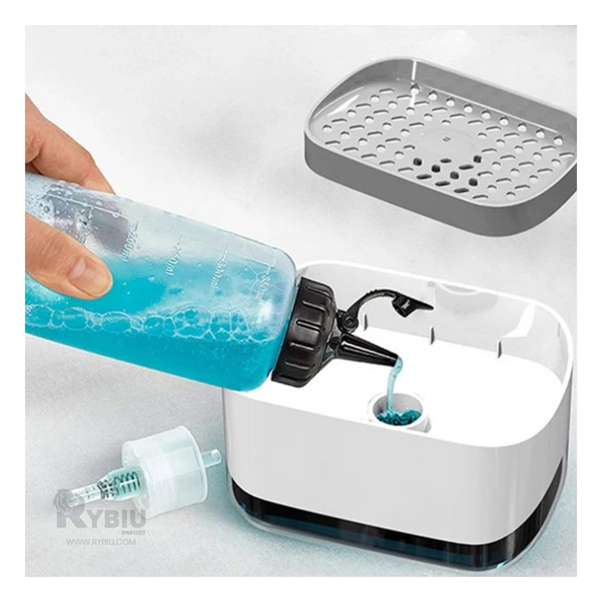 GENERICO - Pack2 Dispensador Lavavajilla en Blanco Y+Regalo Agendita