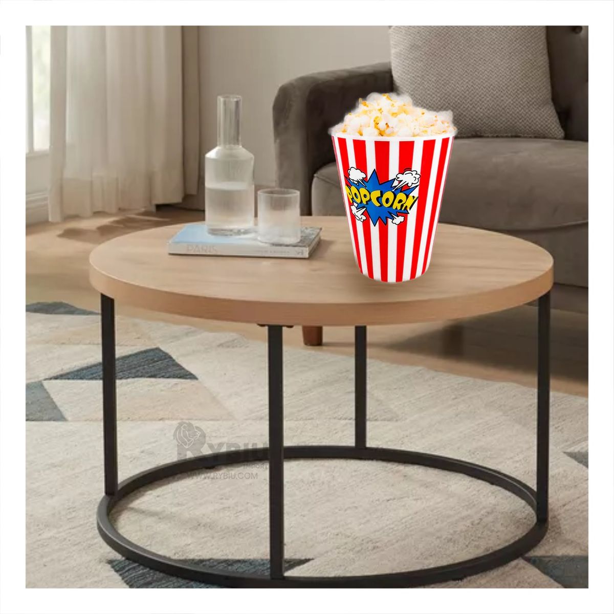 RYBIU IMPORT - Pack3 Cubeta Versatil con Vaso en Rojo Y+Papel de Regalo