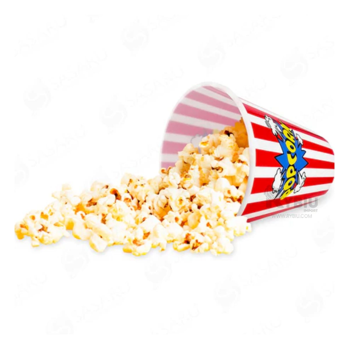 RYBIU IMPORT - Pack3 Balde Dinamico para Popcorn en Rojo Y+Gift MiniAgenda