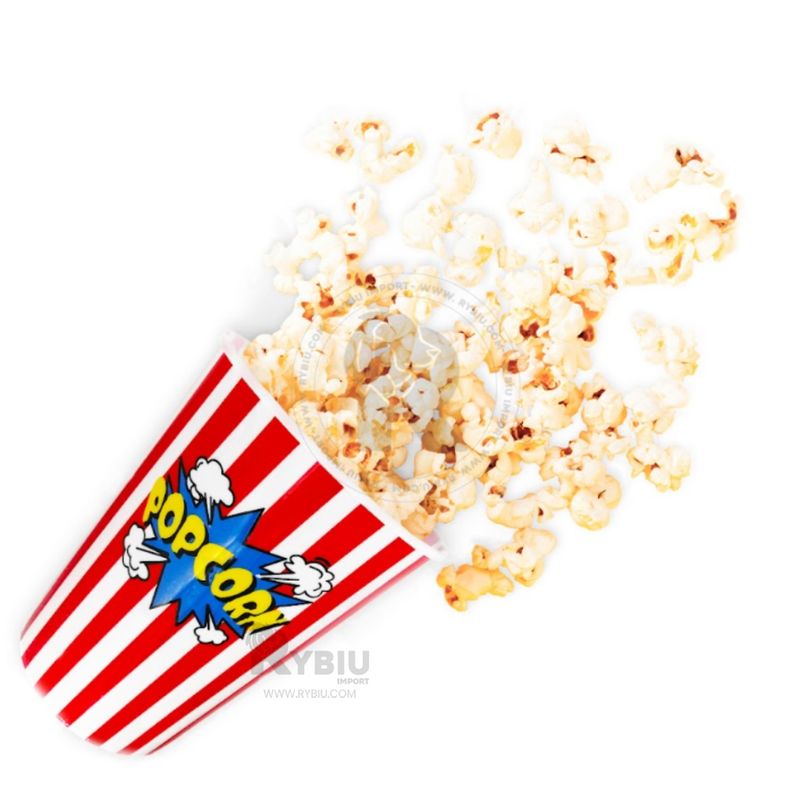 GENERICO - Pack3 Balde Practico para Popcorn en Rojo Y+Regalo Stickers