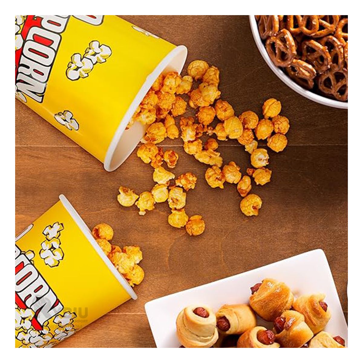 GENERICO - Pack2 Tazon para Canchita en Amarillo Y+Ligas de Regalo