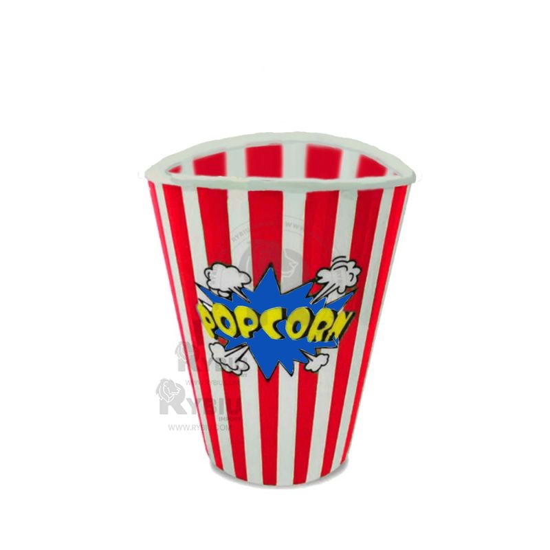RYBIU IMPORT - Pack3 Balde Innovador Vaso Popcorn en Rojo Y+Regalo Agendita
