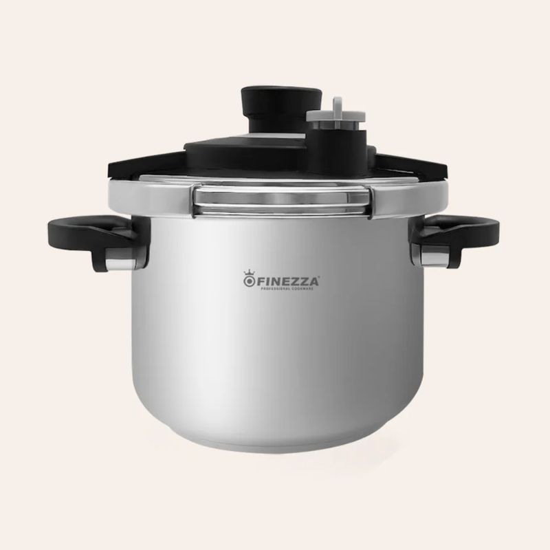 FINEZZA - Olla a presión 6L de acero inoxidable FZ-856AP