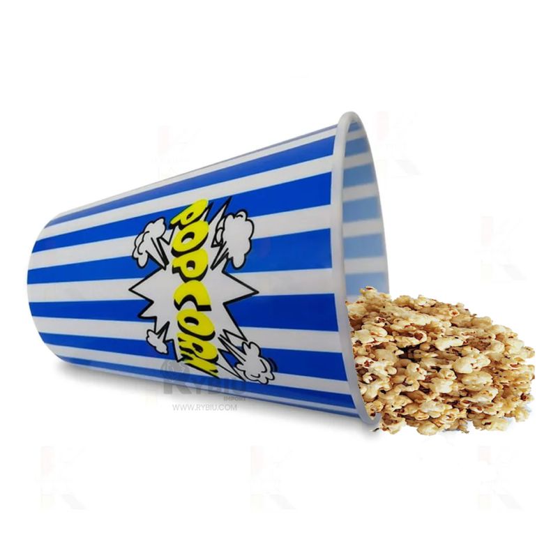 GENERICO - Pack3 Balde Innovador Vaso Popcorn Azul Y+Regalo Agendita