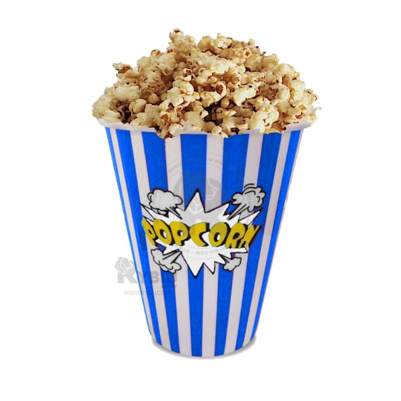 GENERICO - Pack3 Balde Practico para Popcorn de Azul Y+Regalo Stickers