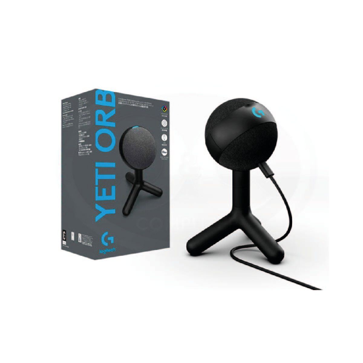 LOGITECH - Micrófono Logitech Yeti Orb Usb PStreaming RGB Negro 988-000550