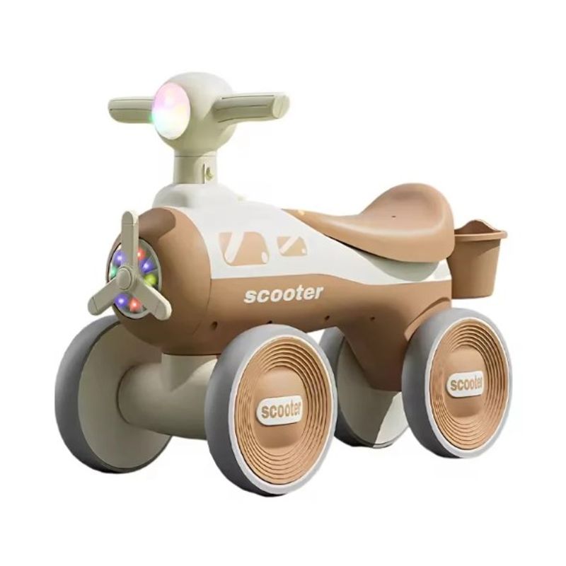 GENERICO - Scooter Para Niños Coche Sin Pedales De Equilibrio  - Marrón