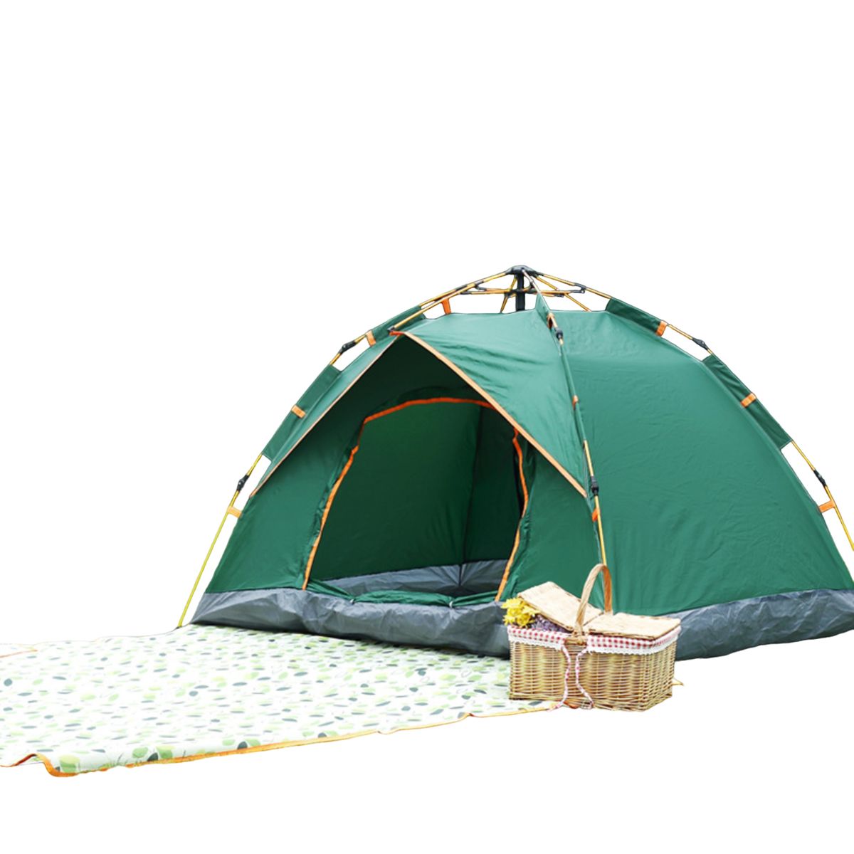 GENERICO - Carpa Plegable  Impermeable Camping 3-4 Pers Viaje Trekking