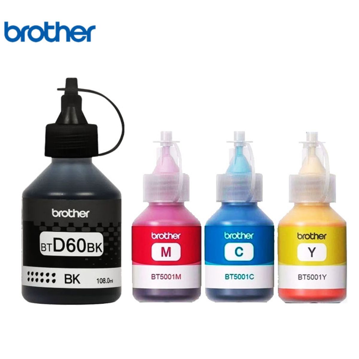 BROTHER - Pack de Tintas Brother BTD60BK  BT5001C  BT5001M  BT5001Y