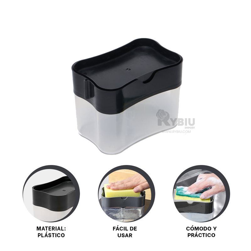 RYBIU IMPORT - Pack2 Expendedor Funcional en Negro Y+Post-it Adhesivos