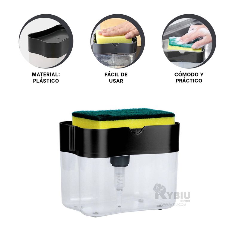 RYBIU IMPORT - Pack2 Expendedor Versatil en Negro Y+Banderitas Adhesivas