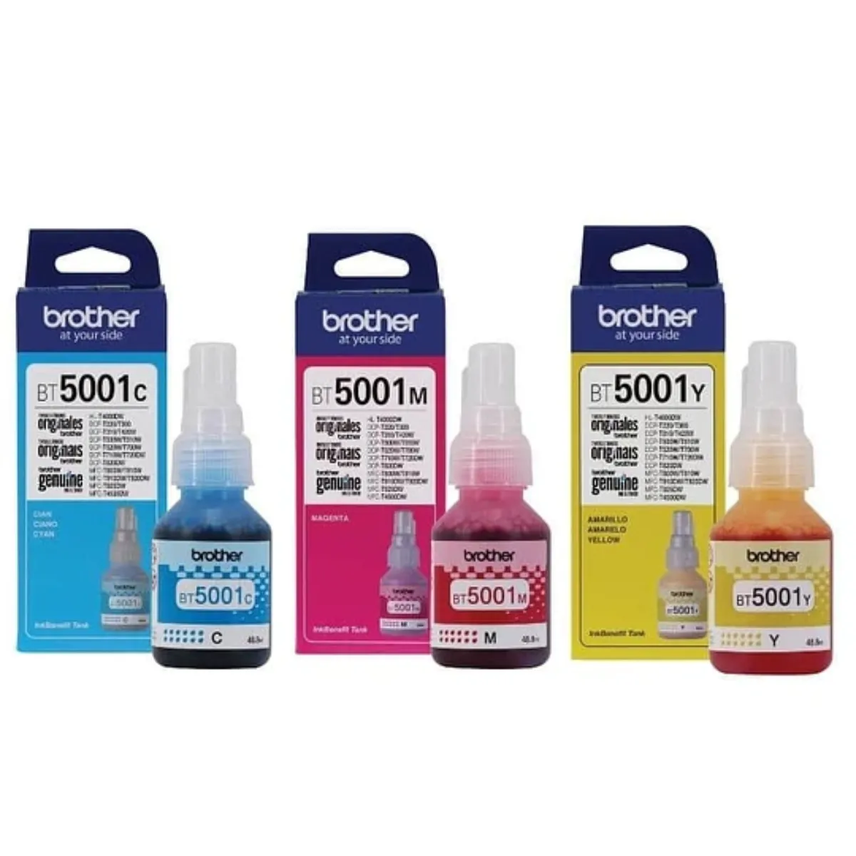 BROTHER - Kit de Tintas Brother BT5001C  BT5001M  BT5001Y