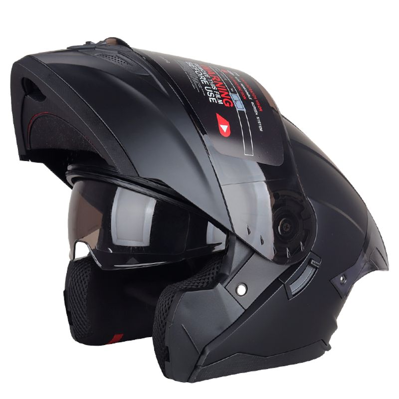 GENERICO - CASCO MOTO HOKEN HK3 NEGRO MATE TALLA ¨L¨