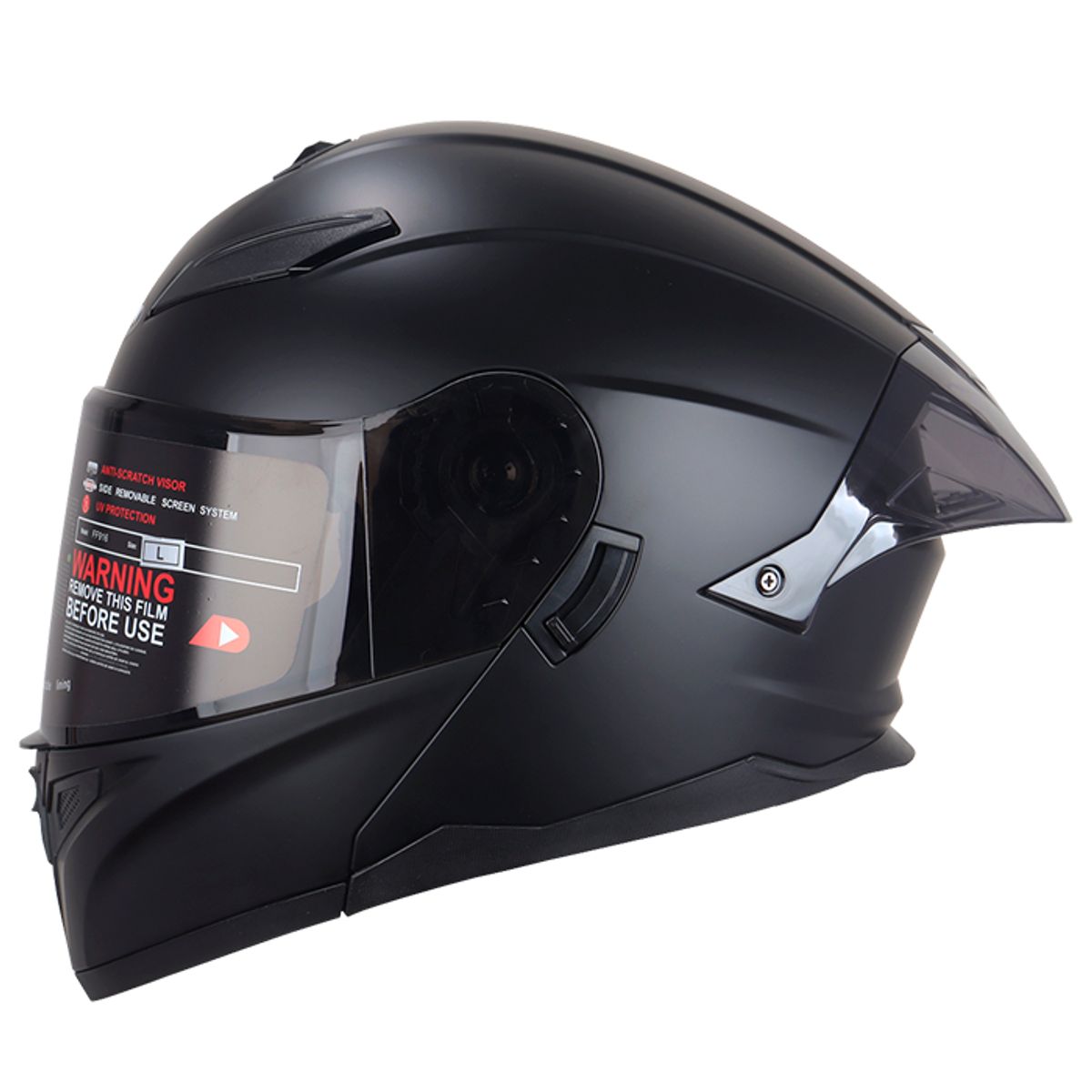 GENERICO - CASCO MOTO HOKEN HK3 NEGRO MATE TALLA ¨L¨