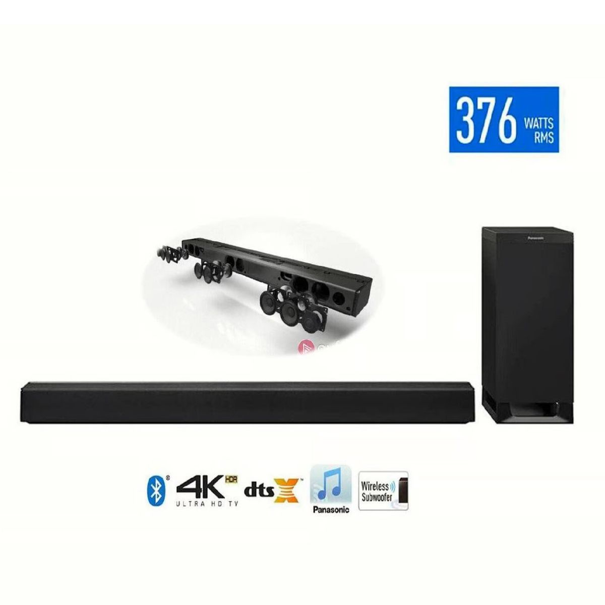 PANASONIC - Soundbar Panasonic SC-HTB700 Bluetooth 376W Cine en Casa