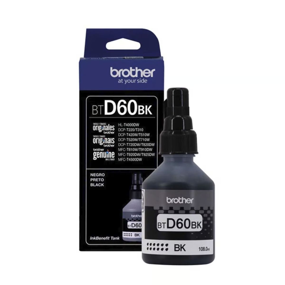 BROTHER - Tinta Brother BTD60BK NEGRO