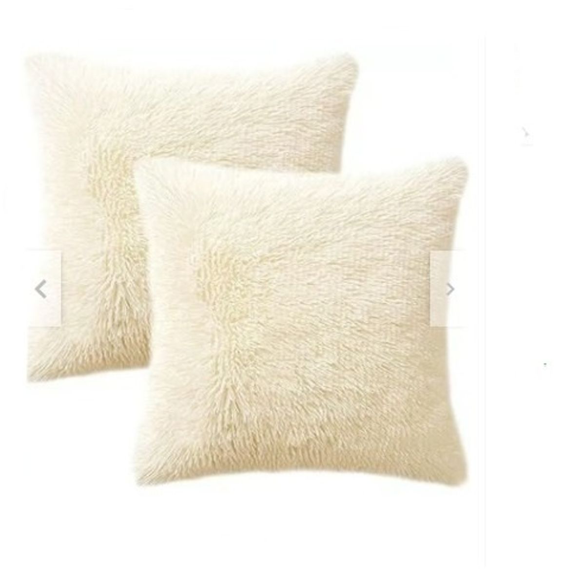 GENERICO - COJIN CUADRADO PELO LARGO 35X35 PERLA