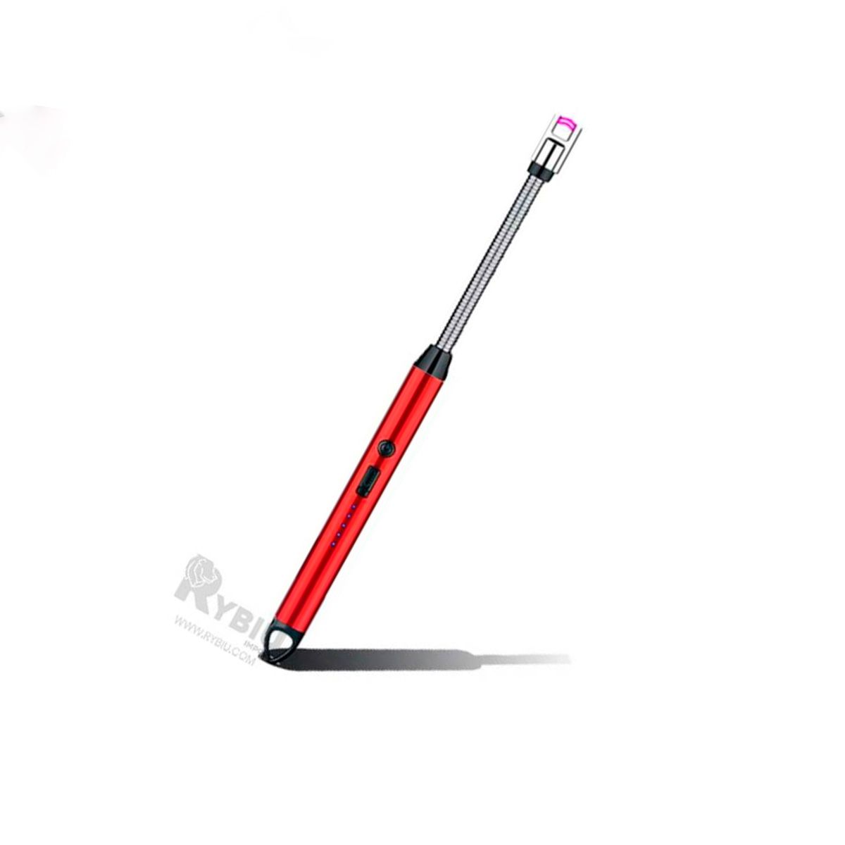 RYBIU IMPORT - Encendedores Practicos y Recargables Rojo Y+Papel de Regalo