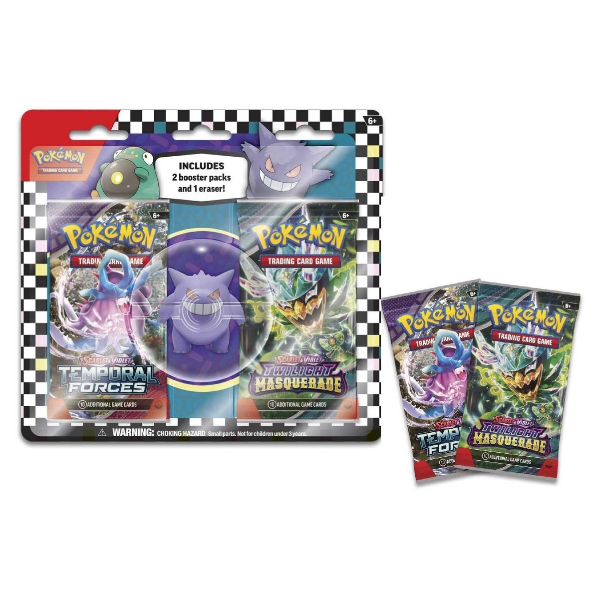 POKEMON - Pokemon TCG Eraser Blister Gengar Ingles