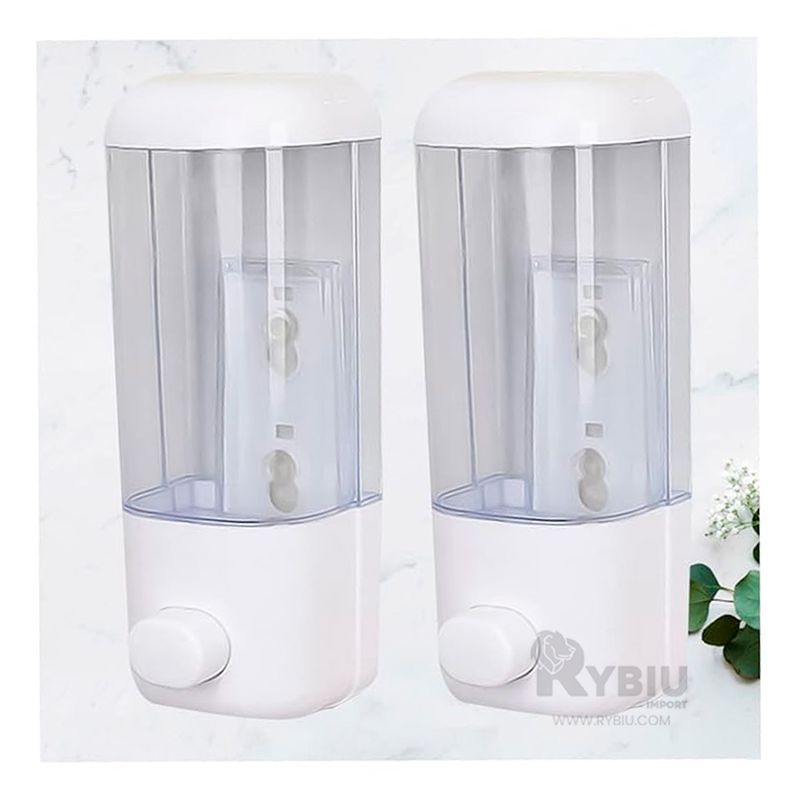RYBIU IMPORT - Pack2 Dispensador para Quimicos en Blanco Y+Regalo Agendita