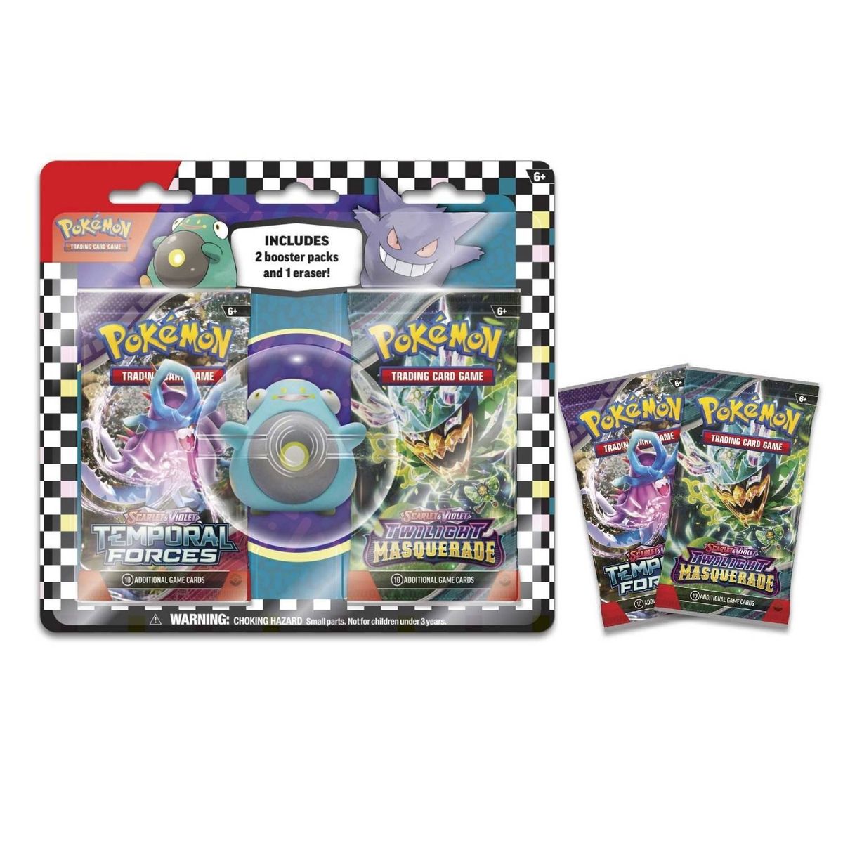 POKEMON - Pokemon TCG Eraser Blister Bellibol Ingles