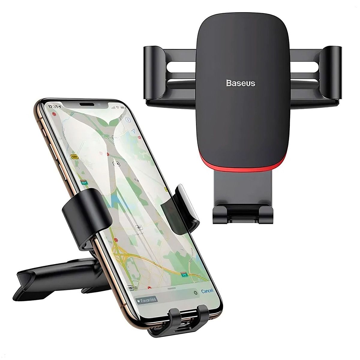 BASEUS - Soporte Baseus Metal Age con soporte de gravedad para ranura de CD