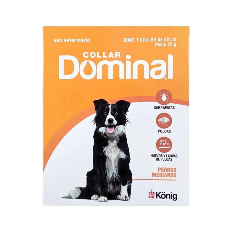 KONIG - ANTIPARASITARIO EXTERNO COLLAR DOMINAL PERRO MEDIANO 5-15KG