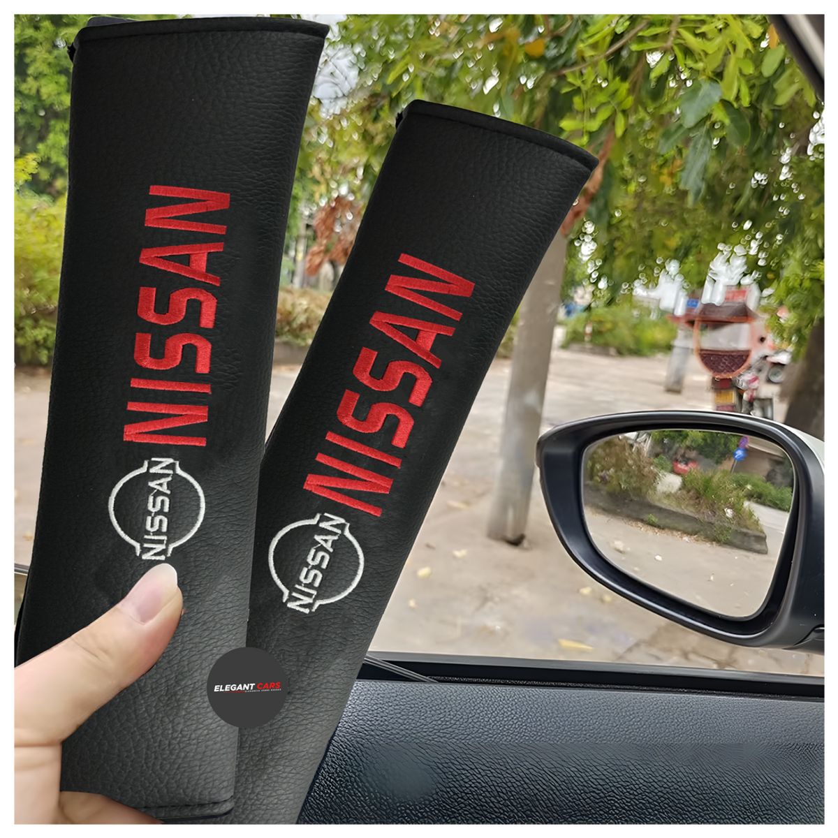 JET - Protector De Cinturón Nissan  Auto Camioneta 2pcs