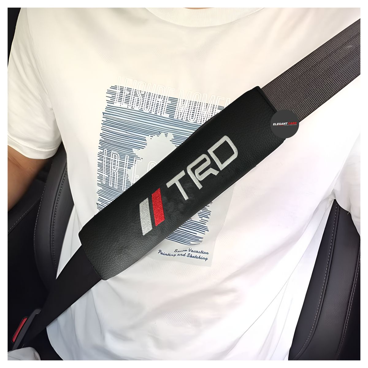 JET - Protector De Cinturón TRD Auto Camioneta 2pcs