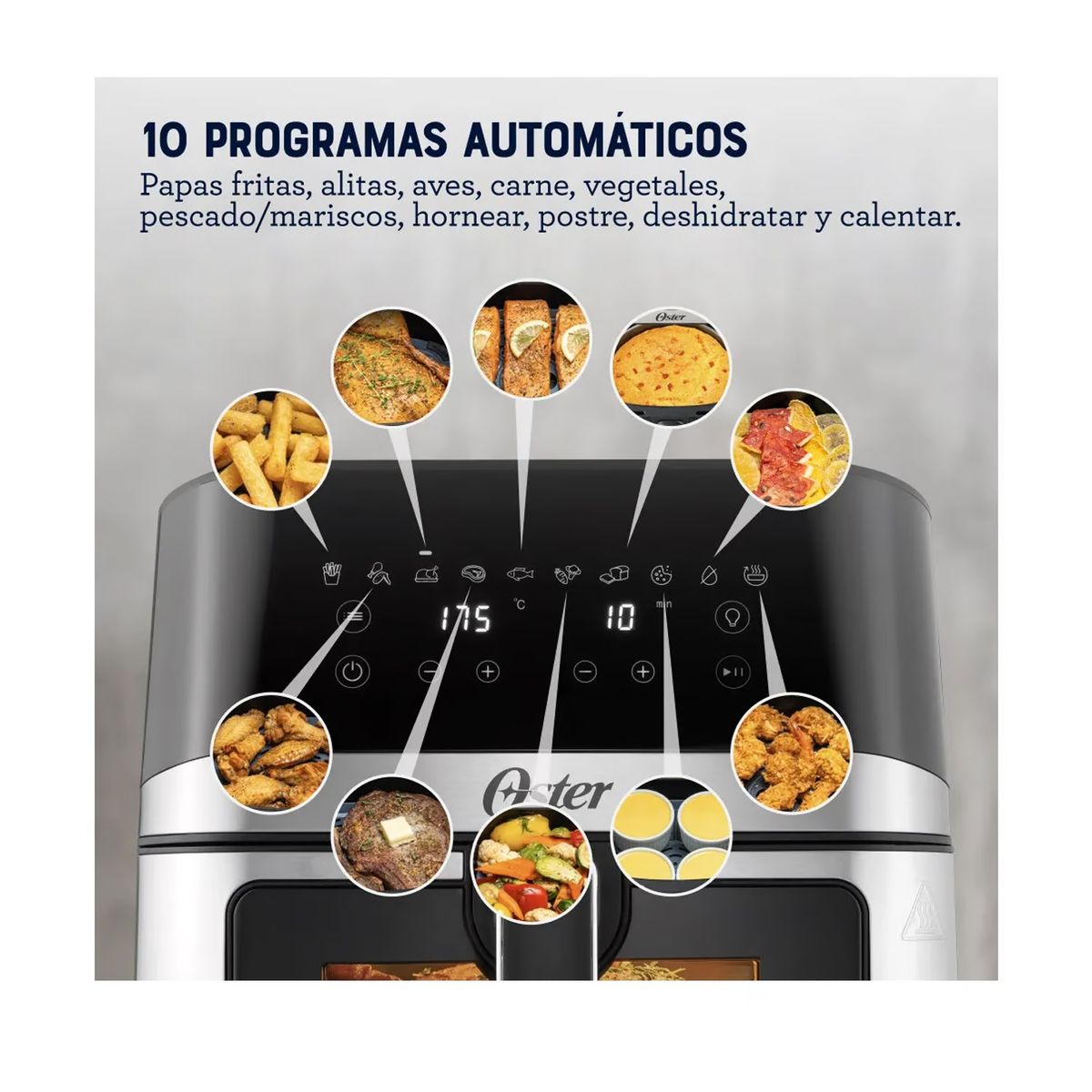 OSTER - Freidora de Aire Digital Oster DiamondForce 7 5L CKSTAF75WDSSDF