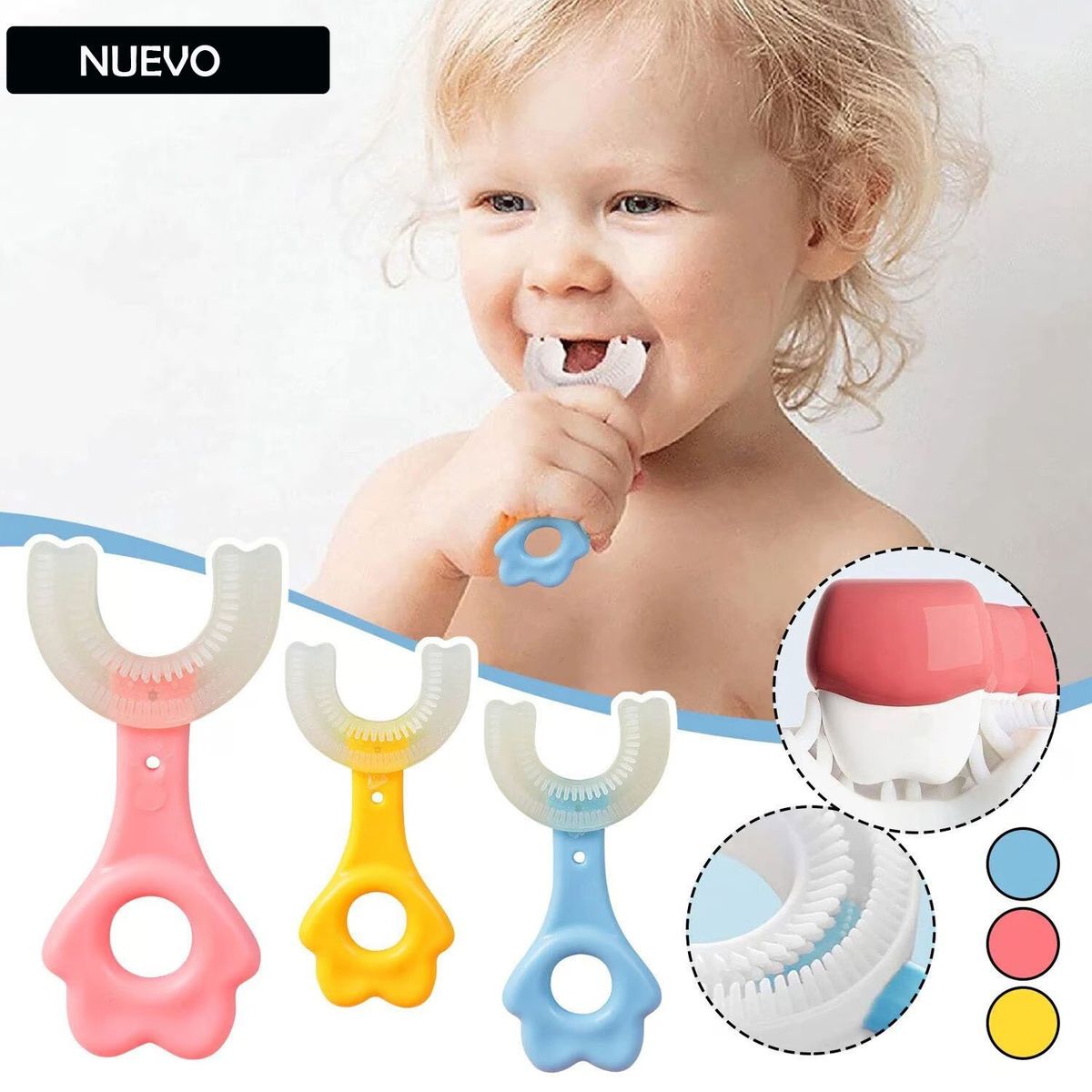 GENERICO - Cepillo de Dientes para Bebes 360 ° X 3UN